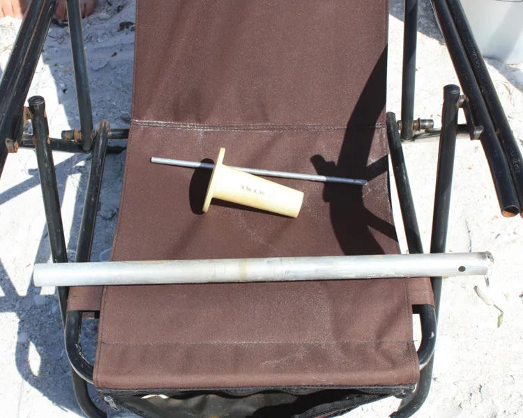 Beach Umbrella Anchoring System How To Install - Assemble anchor pieces