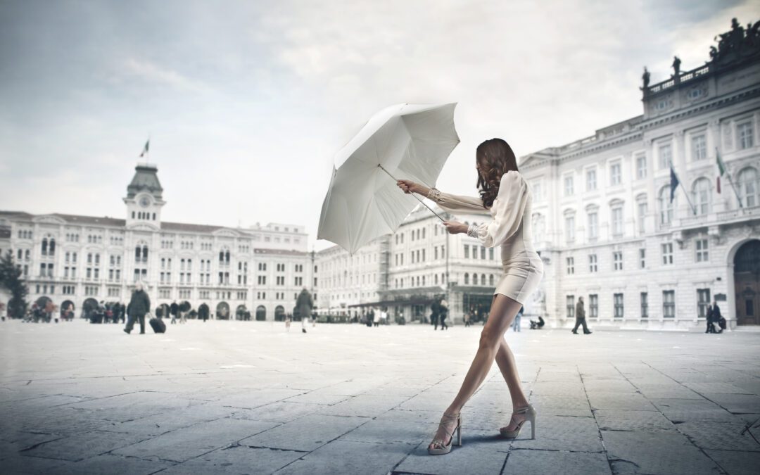 Why do beach umbrellas fly away?